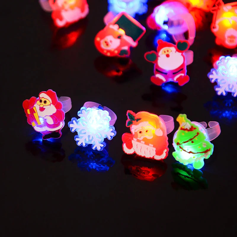 Roomoe® Holiday Glow LED Christmas Rings Set