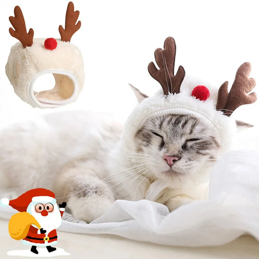 Roomoe® Holiday Antler Hat for Cats & Dogs