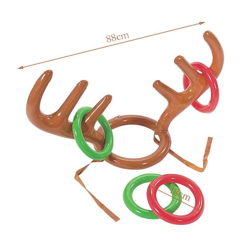 Roomoe® Holiday Reindeer Hat Ring Toss Game