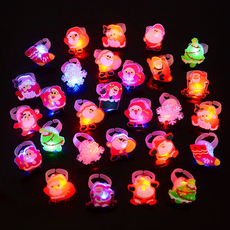 Roomoe® Holiday Glow LED Christmas Rings Set