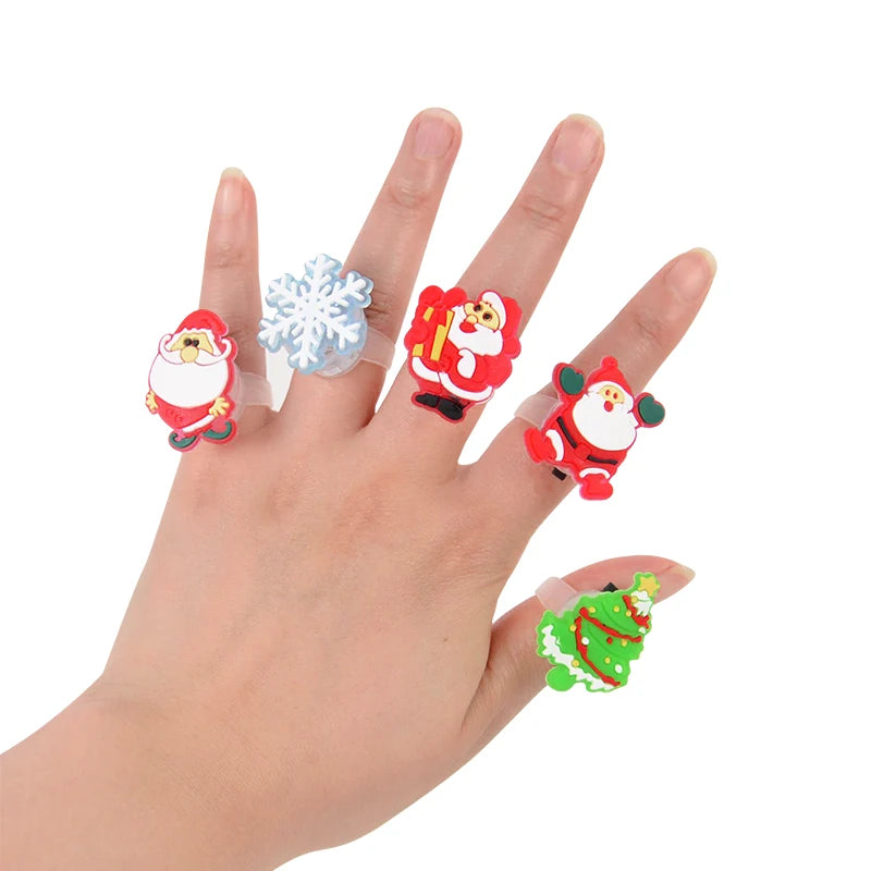 Roomoe® Holiday Glow LED Christmas Rings Set