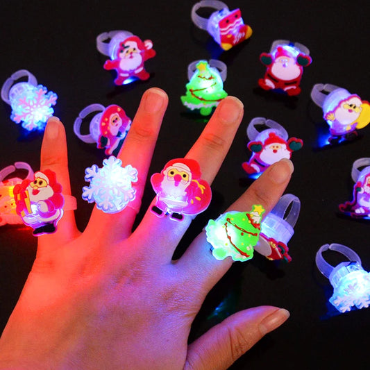 Roomoe® Holiday Glow LED Christmas Rings Set