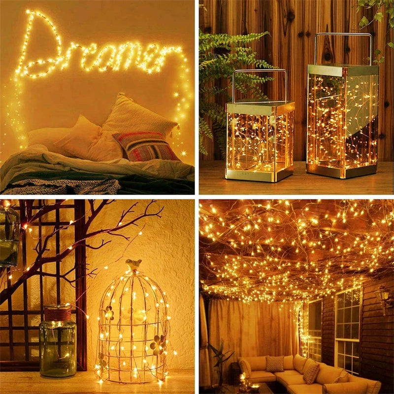 Roomoe® Solar Fairy String Lights with 8 Modes