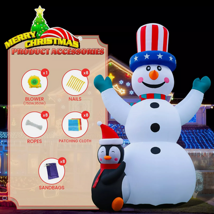 Roomoe® 33ft Snowman Display