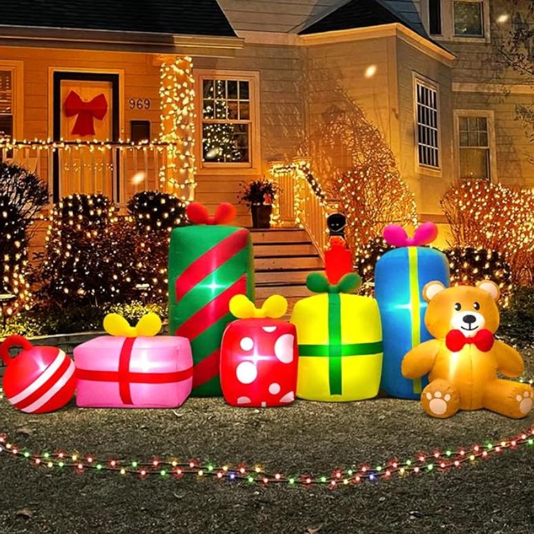 Roomoe® Holiday Presents with LED Lights Yard Decor