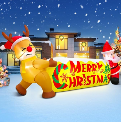 Roomoe® Festive Duo Merry Christmas Inflatable