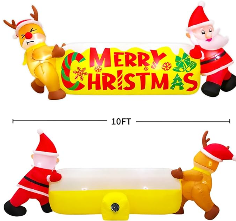 Roomoe® Festive Duo Merry Christmas Inflatable