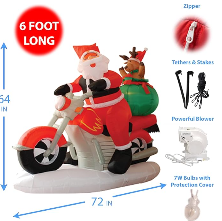 Roomoe® Santa’s Ride Inflatable