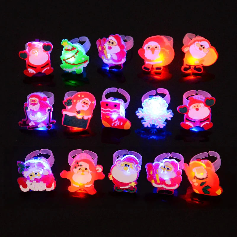 Roomoe® Holiday Glow LED Christmas Rings Set