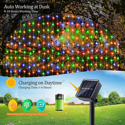 Roomoe® Solar-Powered LED Curtain Lights