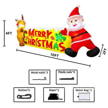 Roomoe® Festive Duo Merry Christmas Inflatable