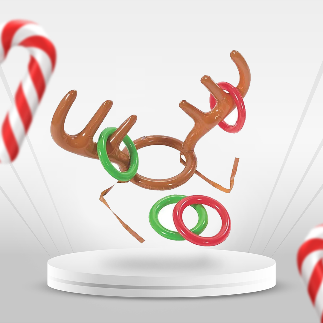 Roomoe® Holiday Reindeer Hat Ring Toss Game